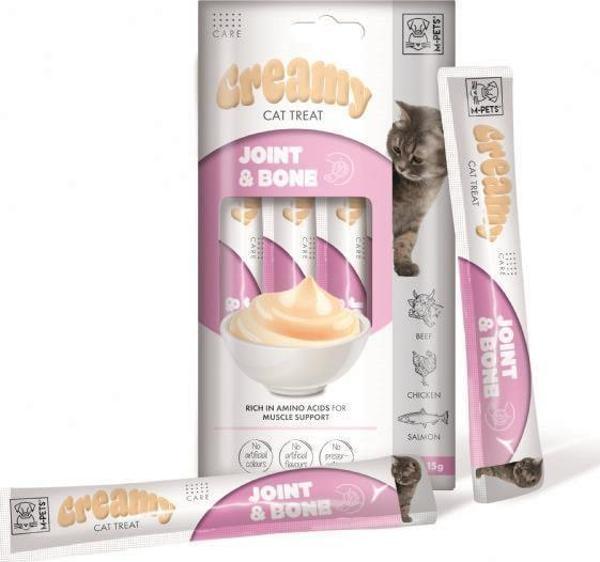 M-Pets Joint & Bone Fonksiyonel Creamy Kedi Ödülü 4X15 gr - Image 1