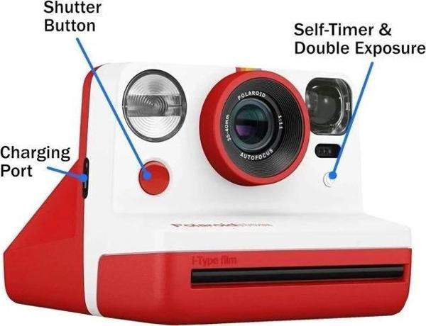 Polaroid Gen 2 Now I-Tipi Anlık Film Kamerası Red (Gen 2) - Image 1
