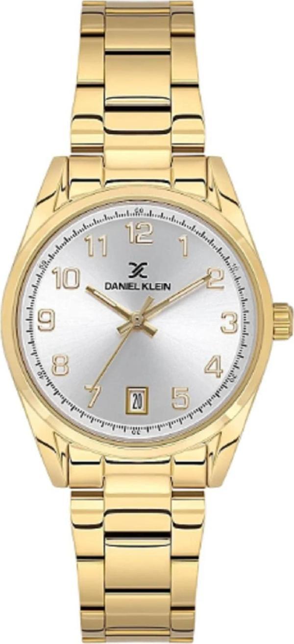 Danıel Kleın Dke.1.10735-4 Altın Kaplama Rakamlı Kadın Kol Saati-DK134 - Image 1