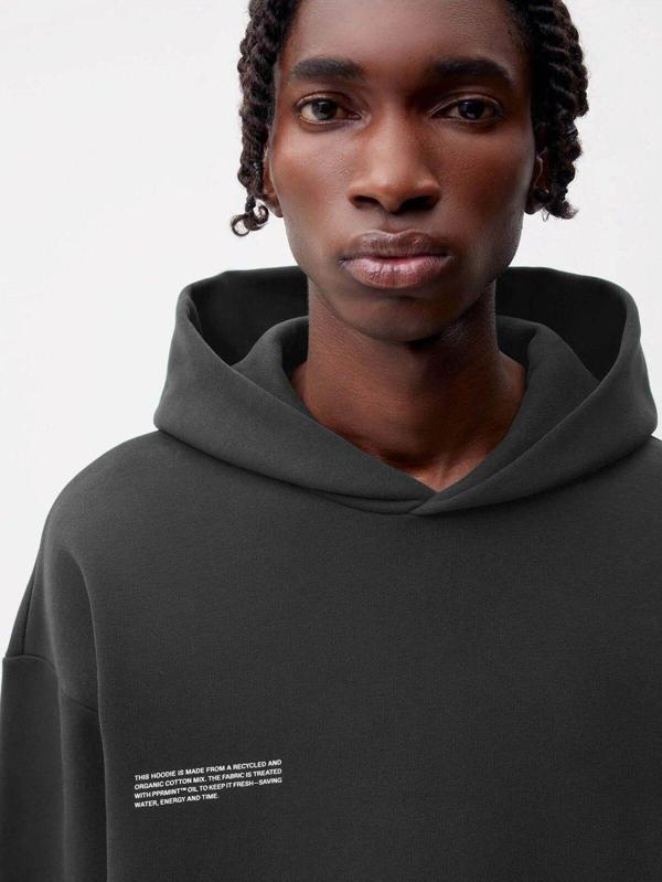 The Champ Clothing Füme Unisex Kapüşonlu Nature Concept Baskılı Oversize Hoodie Sweatshirt - Image 1