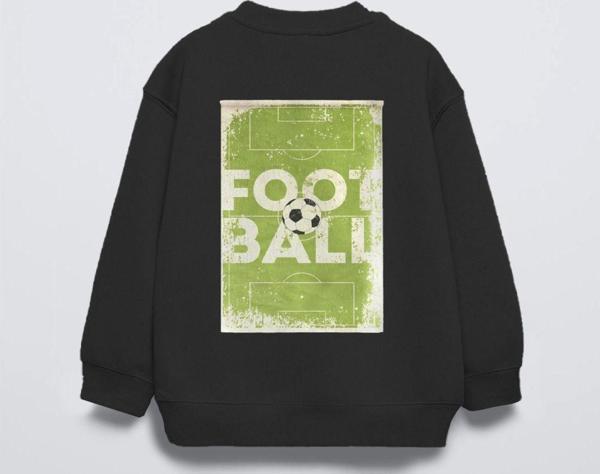 The Champ Clothing Futbol Temalı Believe Baskılı Ybisiklet Yaka Çocuk Sweatshirt - Image 1