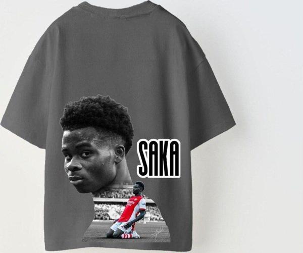 Gia-Art Euro 2024'Ün Genç Yıldızları Saka Baskılı Füme Çocuk T-Shirt - Image 1