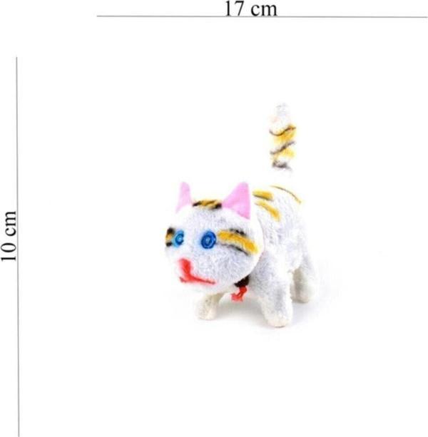 Can Oyuncak Pilli Sesli Işıklı Yürüyen Kedi(2B) - Image 1