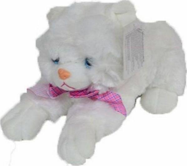 Halley Sesli Oturan Peluş Kedi - Image 1