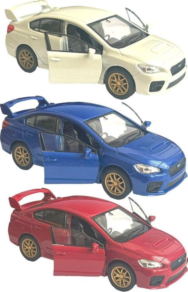 Karsan Subaru Impreza Wrx Sti 1:36 Ölçek Welly Marka 3 Adet Mega Set - Image 1