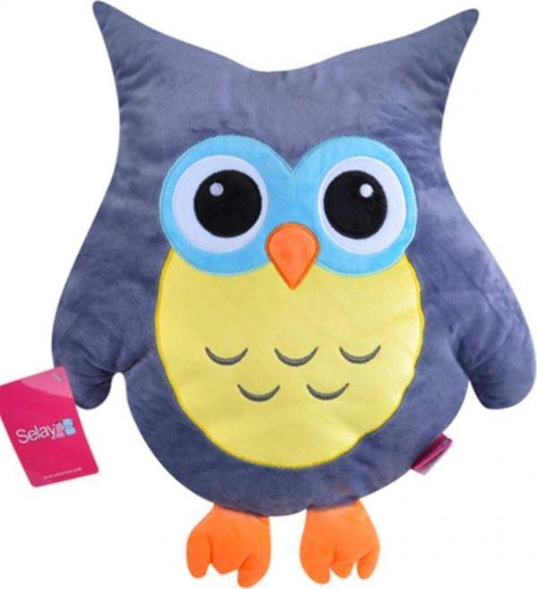 Selay Toys Selay Peluş Baykuş Yastık 35 Cm - Image 1