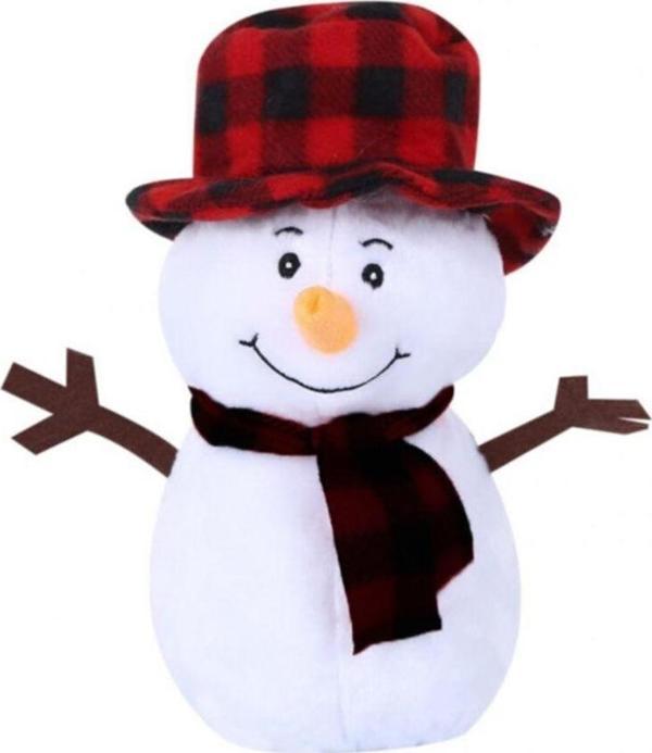 Selay Toys Unisex Beyaz Kardan Adam Peluş Oyuncak 25 Cm - Image 1