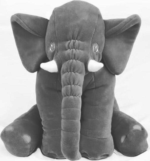 Teknor Büyük Uyku Fili Arkadaşım Peluş Yumuşak Fil Gri - 60 Cm - Image 1