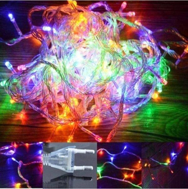 Toprockstore 10 Metre 100 Ledli Fişli Led, Dekor Lambası 10M Rgb Yılbaşı Ağacı Işığı - Image 1