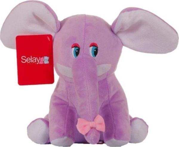 Selay Oyuncak Fil 25 Cm Lila - Image 1