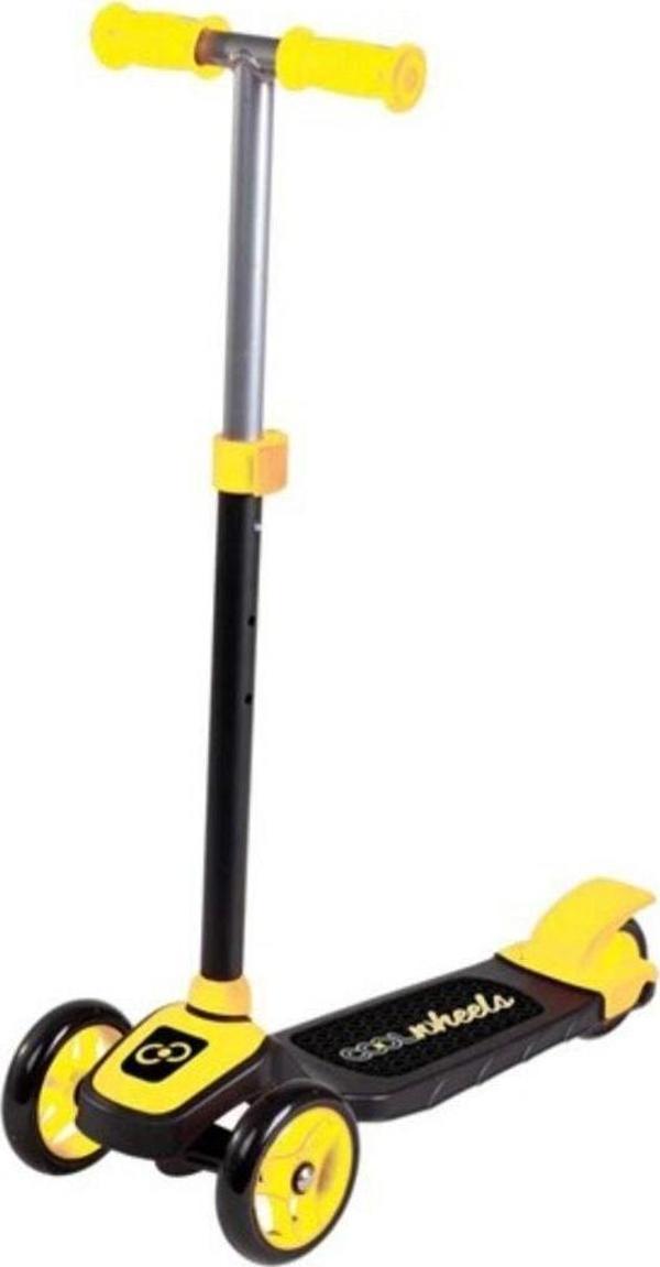 Toprockstore 3 Tekerlekli Twist Sarı Scooter Ayarlanılabilir Direksiyon - Image 1