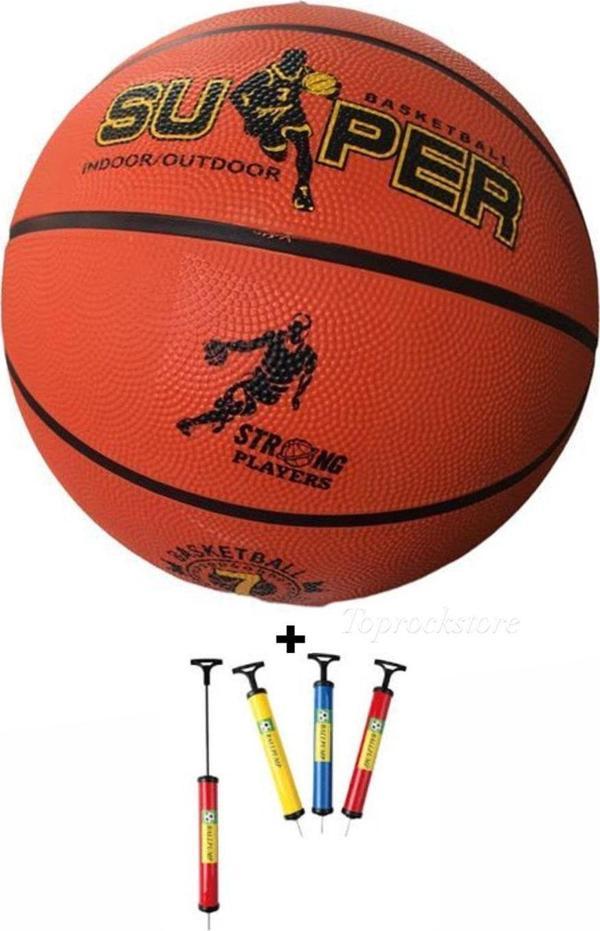 Toprockstore 7 Numara Kauçuk Basketbol Topu + Şişirme Pompası - Image 1