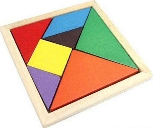 Toprockstore Ahşap Tangram 14X14 - Image 1