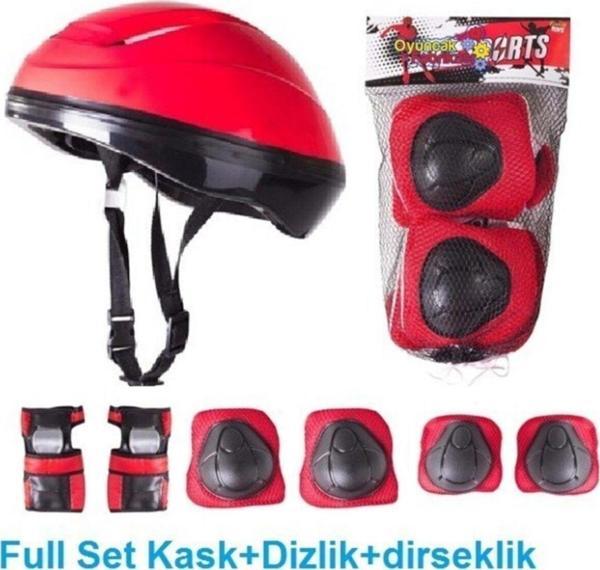Toprockstore Çocuk Kask Dizlik Dirseklik Koruyucu Set 7 Parça - Image 1