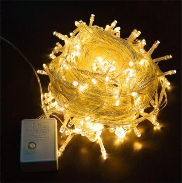 Toprockstore Animasyonlu Led 100 Ampüllü Led Işık Sarı Renk 10 M - Image 1