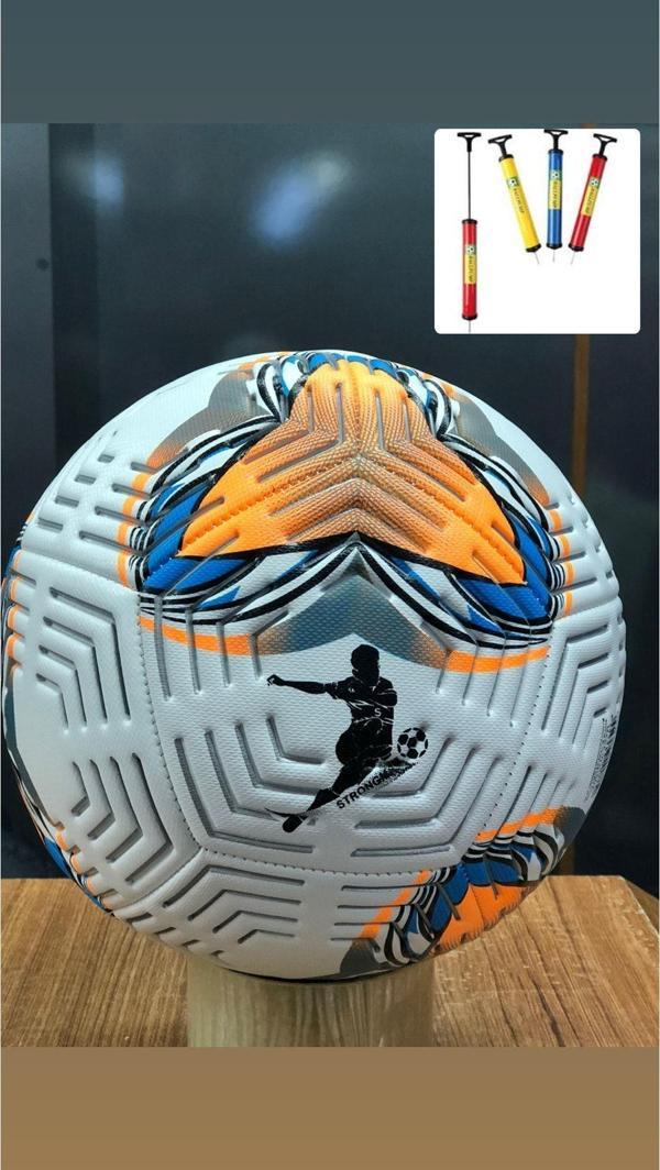 Toprockstore Dikişli Futbol Topu A Kalite 5 Numara + Şişirme Pompası - Image 1