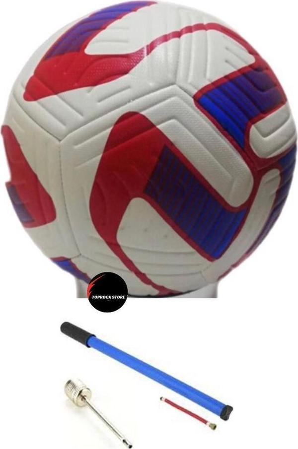 Toprockstore Dikişli Futbol Topu A Kalite Tüm Sahalara Uygun Şişirme Pompası Hediyeli - Image 1