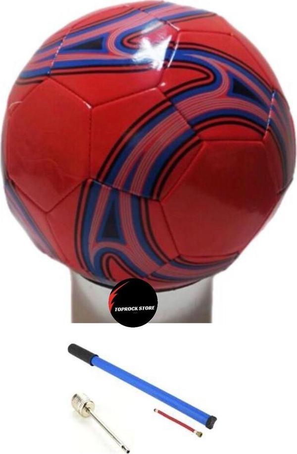 Toprockstore Dikişli Futbol Topu A Kalite Tüm Sahalara Uygun Şişirme Pompası Hediyeli - Image 1