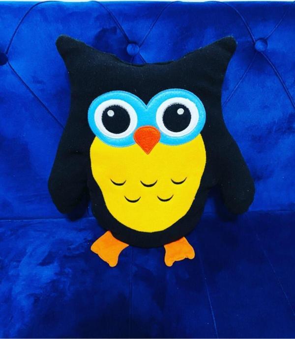 Toprockstore Baykuş Figürlü Yastık 35 Cm - Image 1