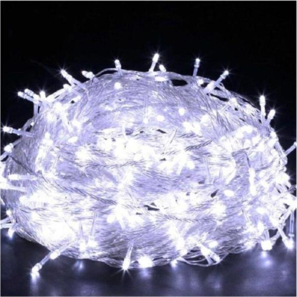 Toprockstore Beyaz Kablolu 100 Ampüllü Led Işık 10 Metre - Image 1