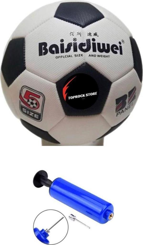 Toprockstore Dikişli Futbol Topu A Kalite Tüm Sahalara Uygun Şişirme Pompası Hediyeli - Image 1