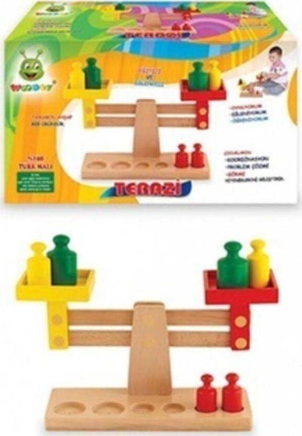 Toprockstore Eğitici Ahşap Terazi - Image 1