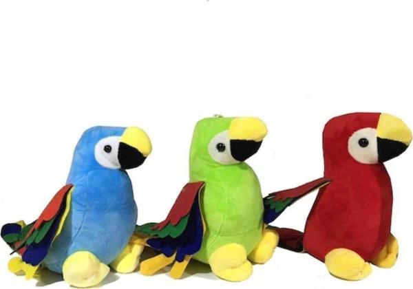 Toprockstore Papağan Peluş Oyuncak Organic Kumaş - Image 1