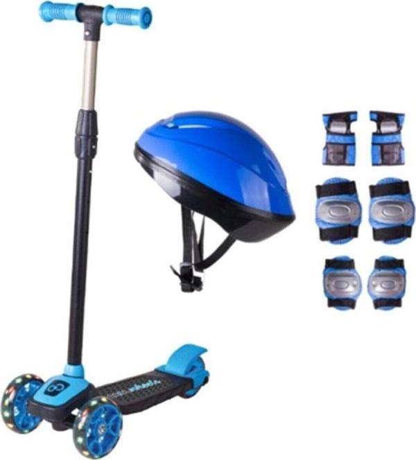 Toprockstore Işıklı Scooter Cool Wheels + Kask Set - Image 1