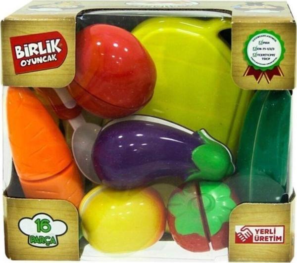 Toprockstore Kesilebilen Meyve Sebze Seti 16 Parça - Image 1