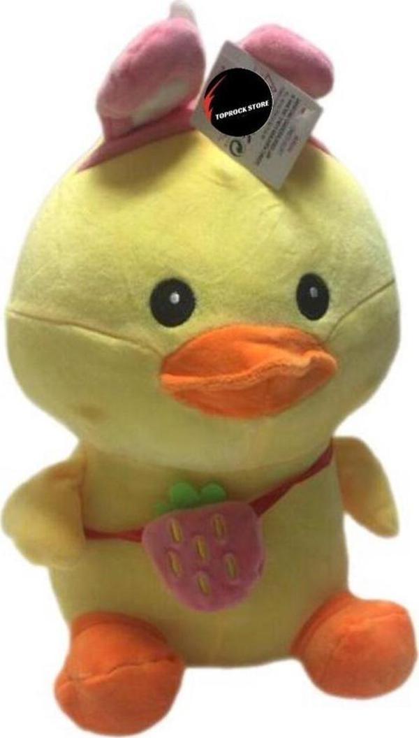 Toprockstore Sevimli Çilekli Ördek Peluş 30 Cm - Image 1