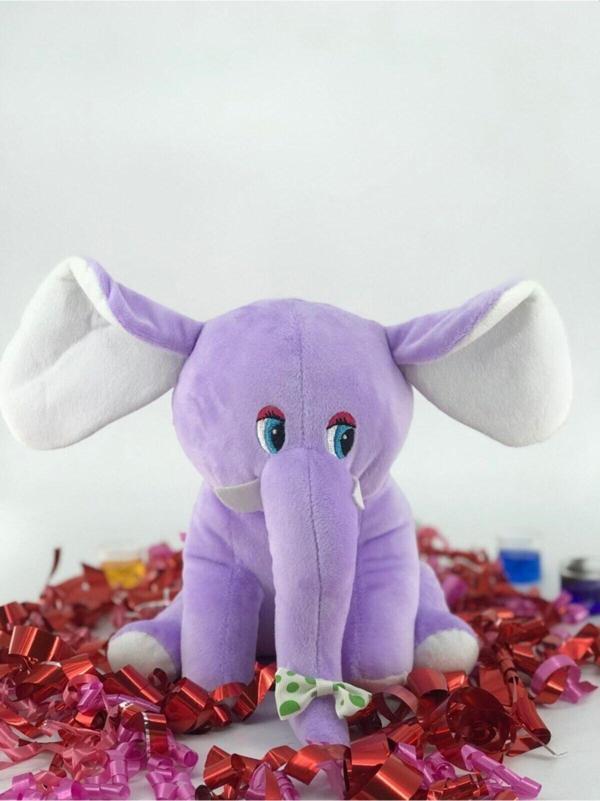 Toprockstore Lila Oyuncak Peluş Fil 25 Cm - Image 1