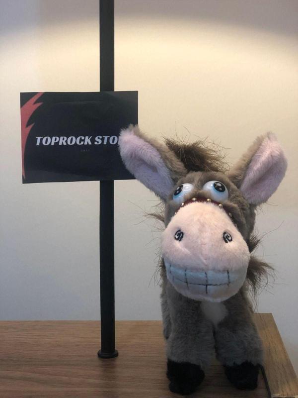 Toprockstore Sevimli Eşek Peluş Oyuncak Gülen Şaşkın Hediyelik Oyuncak Anahtarlık Uyku Arkadaşı 15 Cm - Image 1