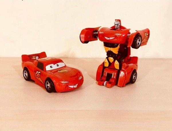 Toprockstore Şimşek Mcqueen Dönüşebilen Metal Çek Bırak - Image 1