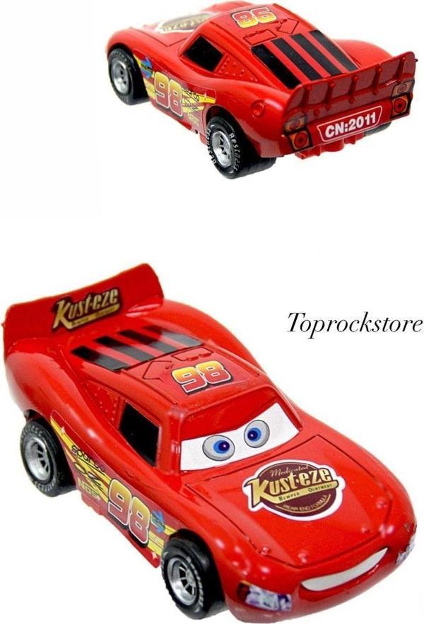 Toprockstore Şimşek Mcqueen Metal Çek Bırak Araba 13 Cm - Image 1