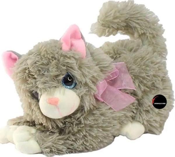 Toprockstore Miyavlayan Sesli Kedi Peluş Oyuncak 30 Cm - Image 1