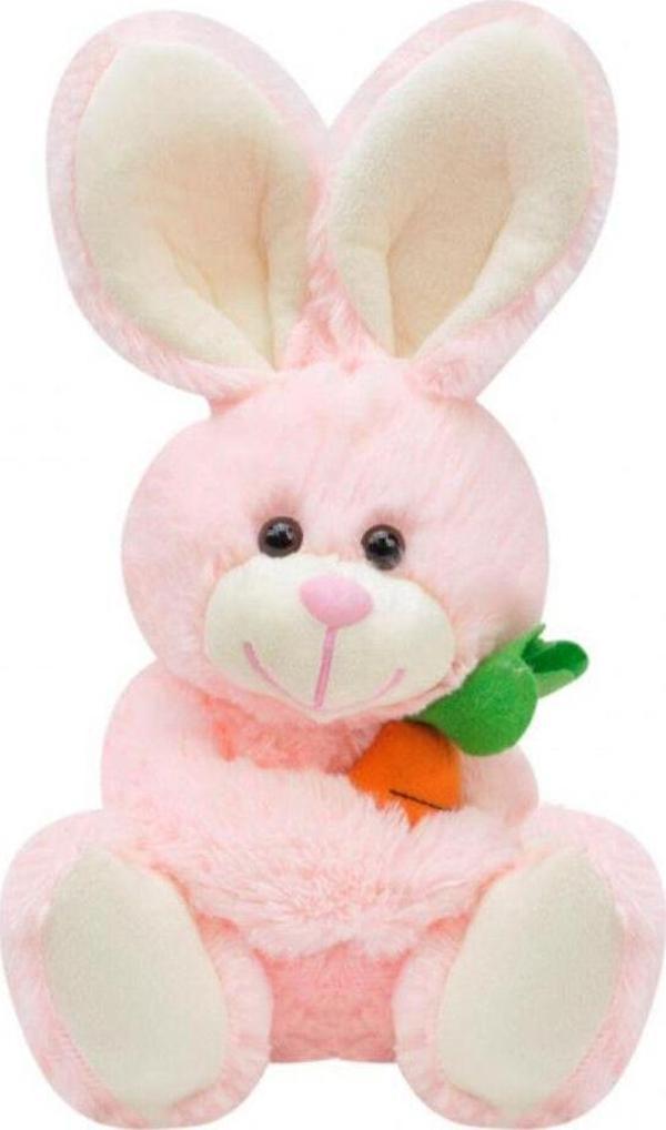 Toprockstore Sevimli Havuç Tutan Tavşan Peluş Oyuncak - Image 1