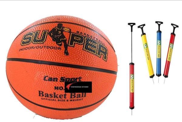 Toprockstore Süper Sport Basketbol Topu + Şişirme Pompası - Image 1