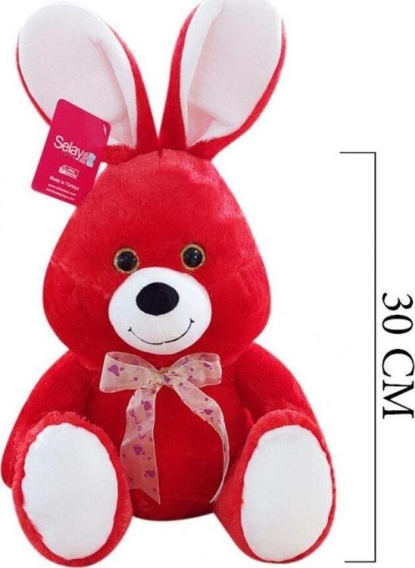 Toprockstore Oturan Sevimli Tavşan Peluş 30 Cm - Image 1