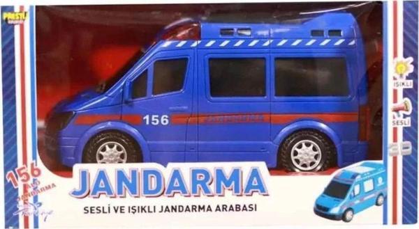 Toprockstore Sesli Işıklı Jandarma Arabası Pilli 360 Derece Dönebilen - Image 1