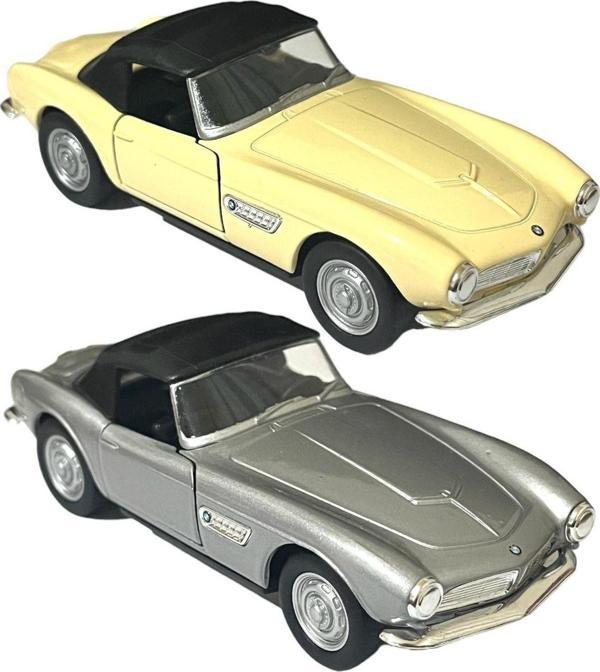 Welly Bmw 507 Model Araba 1956 Model 1/36 Gri Ve Krem 2Li Set - Image 1