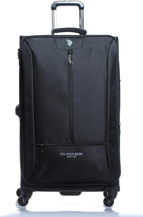 U.S. Polo Assn. PLVLZ21253A Kumaş Valiz Büyük Boy Siyah - Image 1