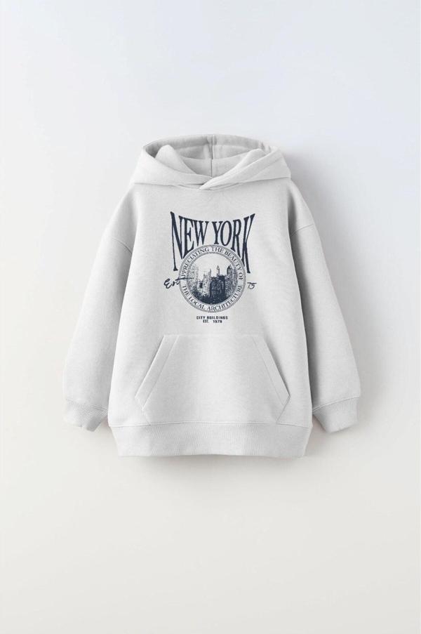 The Champ Clothing New York Baskı Çocuk Sweatshirt - Image 1