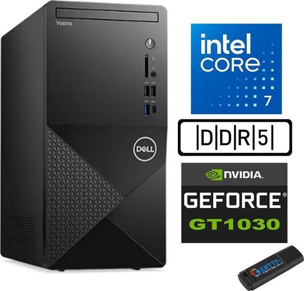 Dell Vostro 3030 mt Intel Core I7 12700 64GB Ddr5 4tb SSD Windows 11 Home Nvidia GT1030-4GB Masaüstü Bilgisayar N3030I7GT1030H30 + Zetta USB Bellek - Image 1