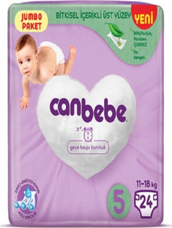 Canbebe Süper Eko 5 Beden Junior 22 Adet Bebek Bezi - Image 1