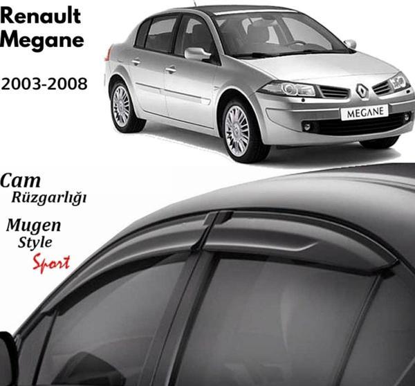 Renault Megane 2 Sedan Uyumlu Cam Rüzgarlığı 2003-2008 arası uyumlu Mugen - Image 1