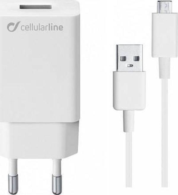 Cellularline Micro USB Seyahat Şarjı 10W (Kablo+Adaptör) - Image 1