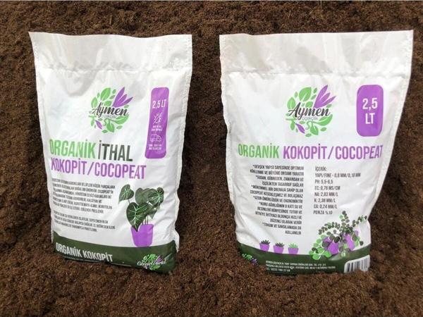 Aymen Çiçekçilik 2 Adet Özel Karışımlı Cocopeat Ponza Katkılı 2,5 Litre Iç Ve Dış Mekan Bitki Yetiştirme Toprağı - Image 1