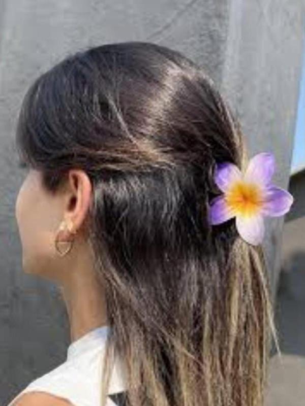 Lotus Çiçeği Mandal Toka MOR  - Image 1
