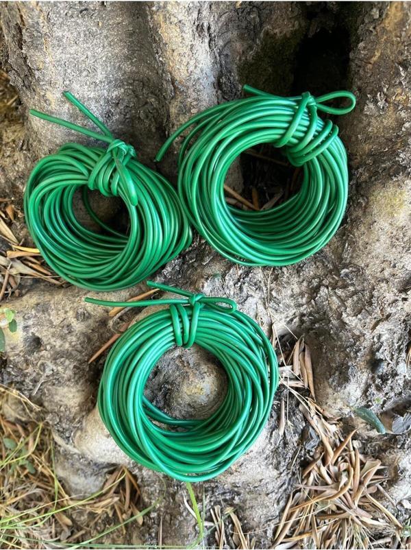 Aymen Çiçekçilik 3 Adet Fidan Bağlama İpi 10 Metre - 3 Mm (Toplam 30 Metre) Sera İpi Fide Bağ Dal Bitki Bağlama İpi - Image 1