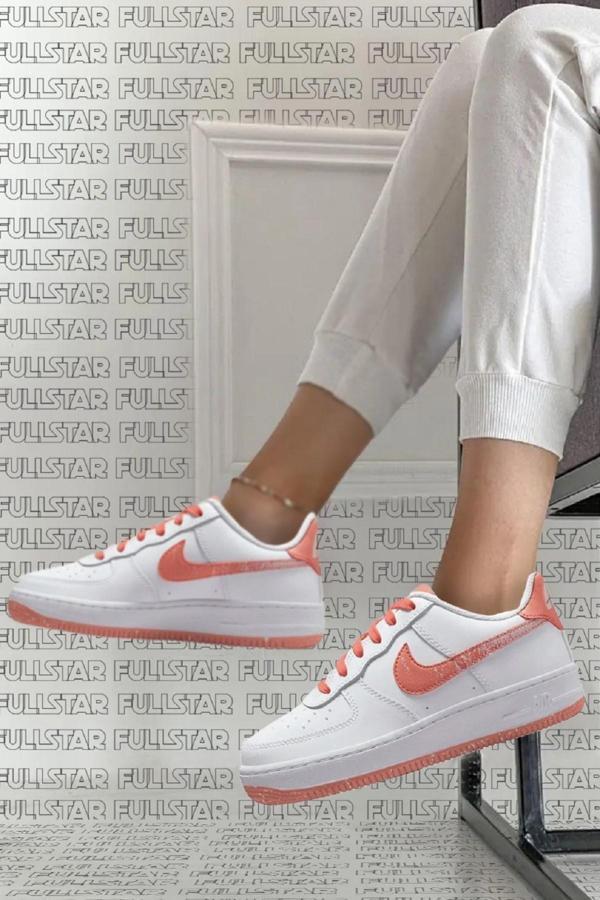 Nike Air Force 1 Lw8 Eroded Swoosh White Sneaker Günlük Pudra Beyaz Spor Ayakkabı - Image 1